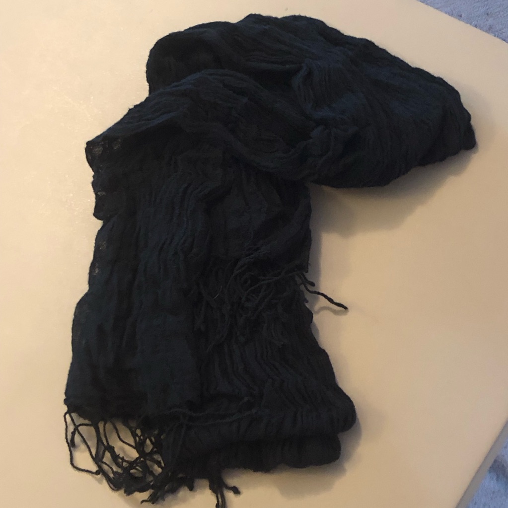 Solid Black Scarf